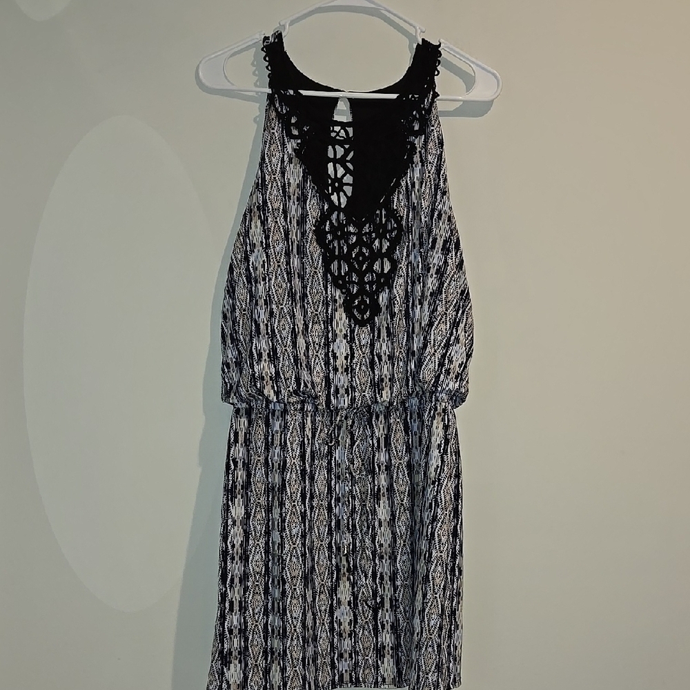 White House Black Market Halter Backless Sundress